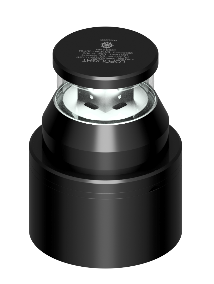 5nm 360° white maneouv (blk), hor mnt